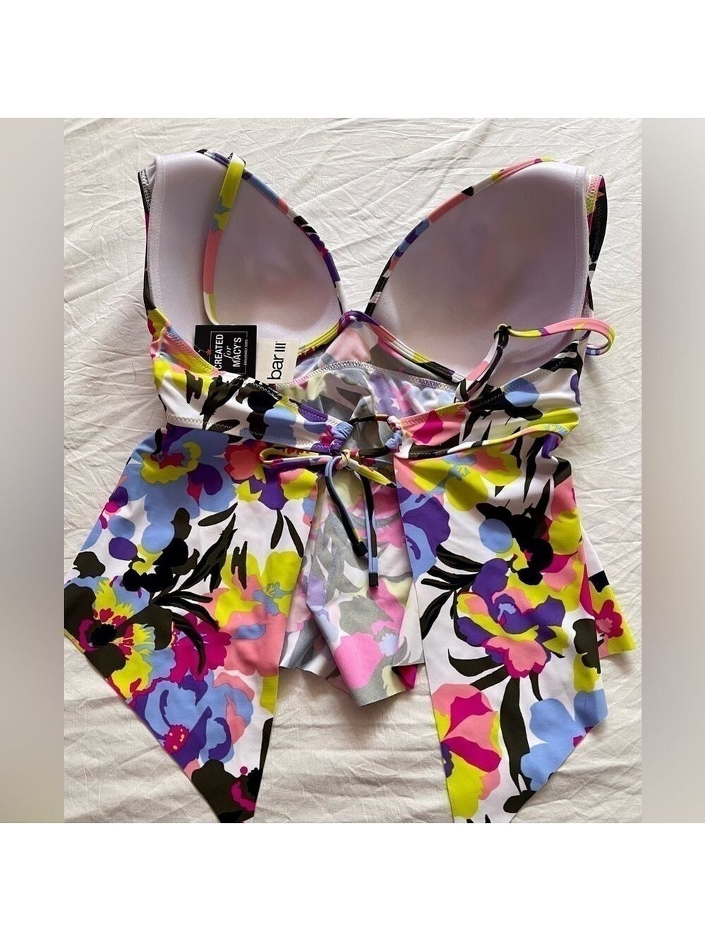 Bar III Paradise Garden Bikini Set - Picture 7 of 8